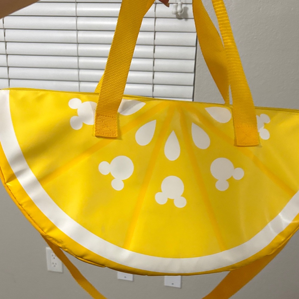 Disney Yellow Citrus Slice Tote with White Accents